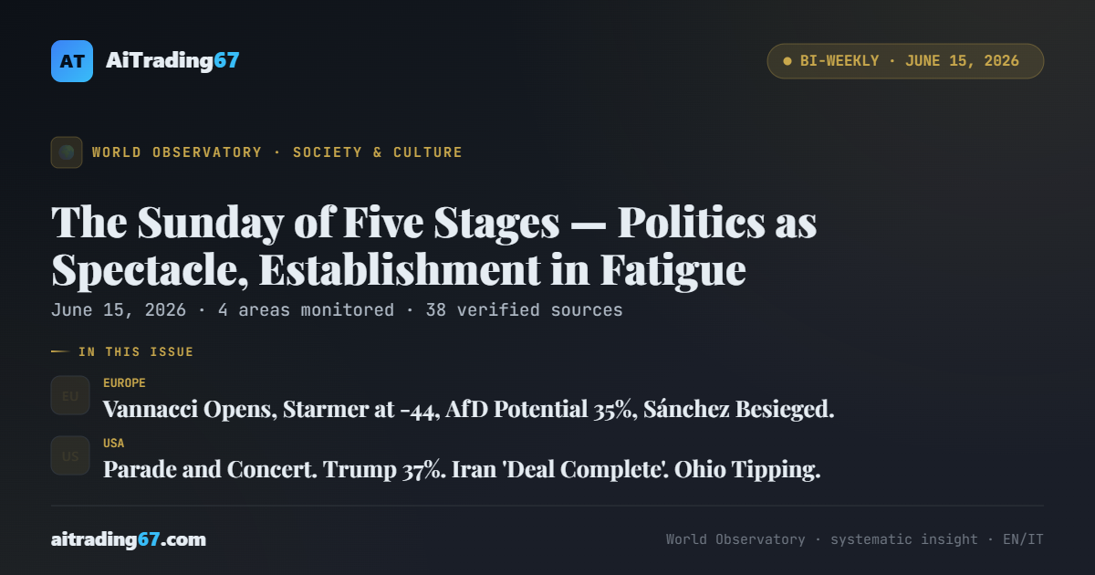 The Sunday of Five Stages — Politics as Spectacle, Establishment in Fatigue