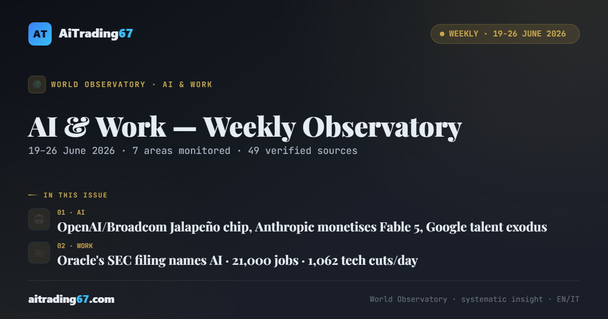 AI & Work — Weekly Observatory · 19–26 June 2026