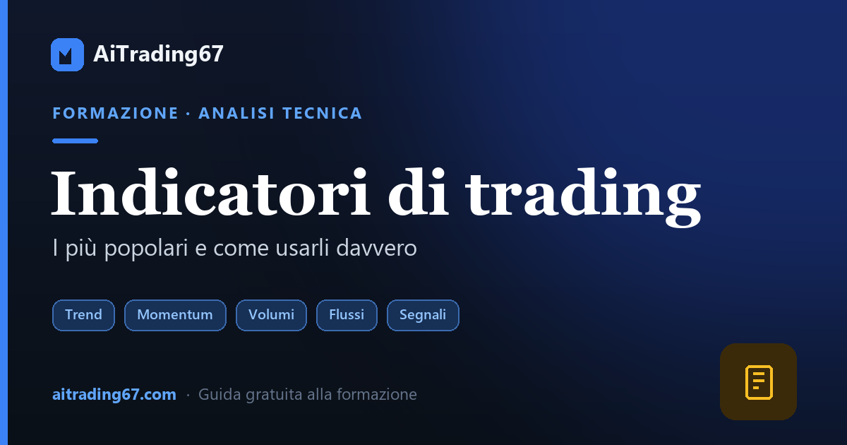Gli indicatori di trading più popolari (e come usarli davvero)
