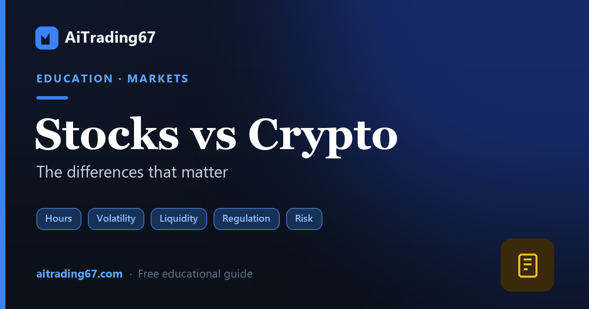Stock Trading vs Crypto Trading: The Key Differences Explained