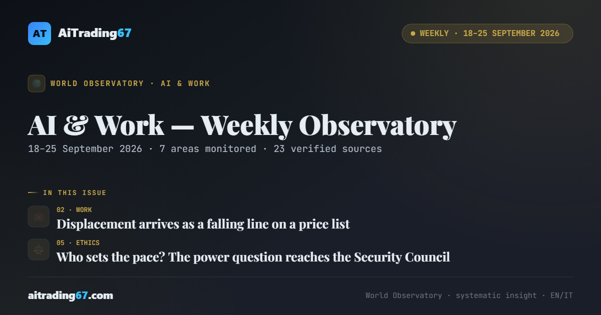 AI & Work — Weekly Observatory · 18–25 September 2026